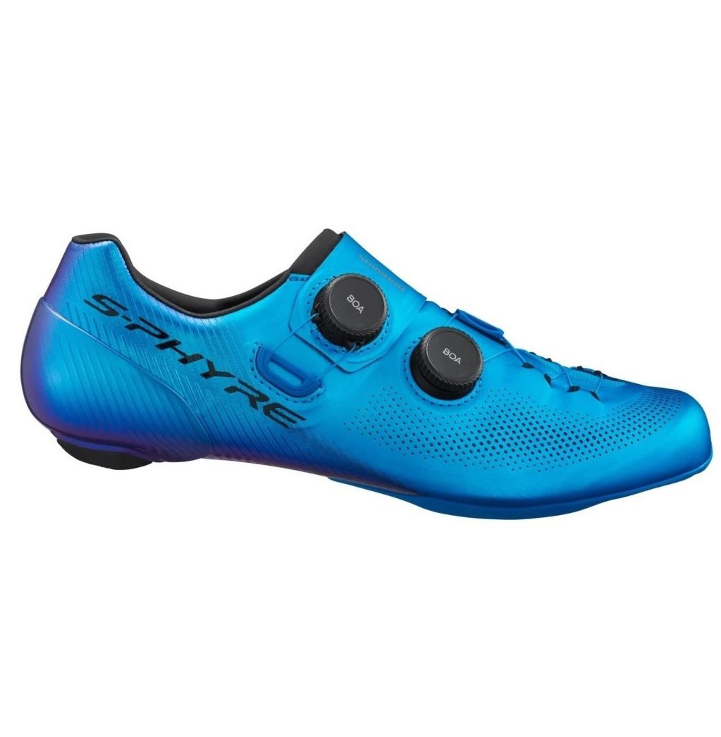 Shimano S-Phyre RC903 cycling shoes in blue.