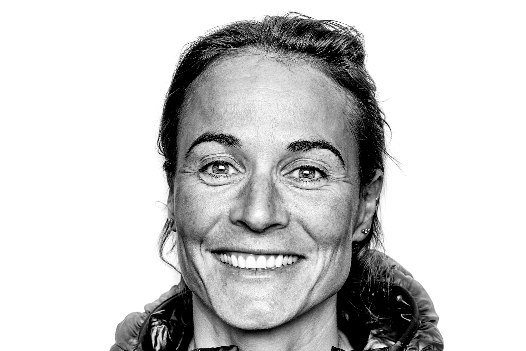 Portrait of professional mountaineer Hilaree Nelson.