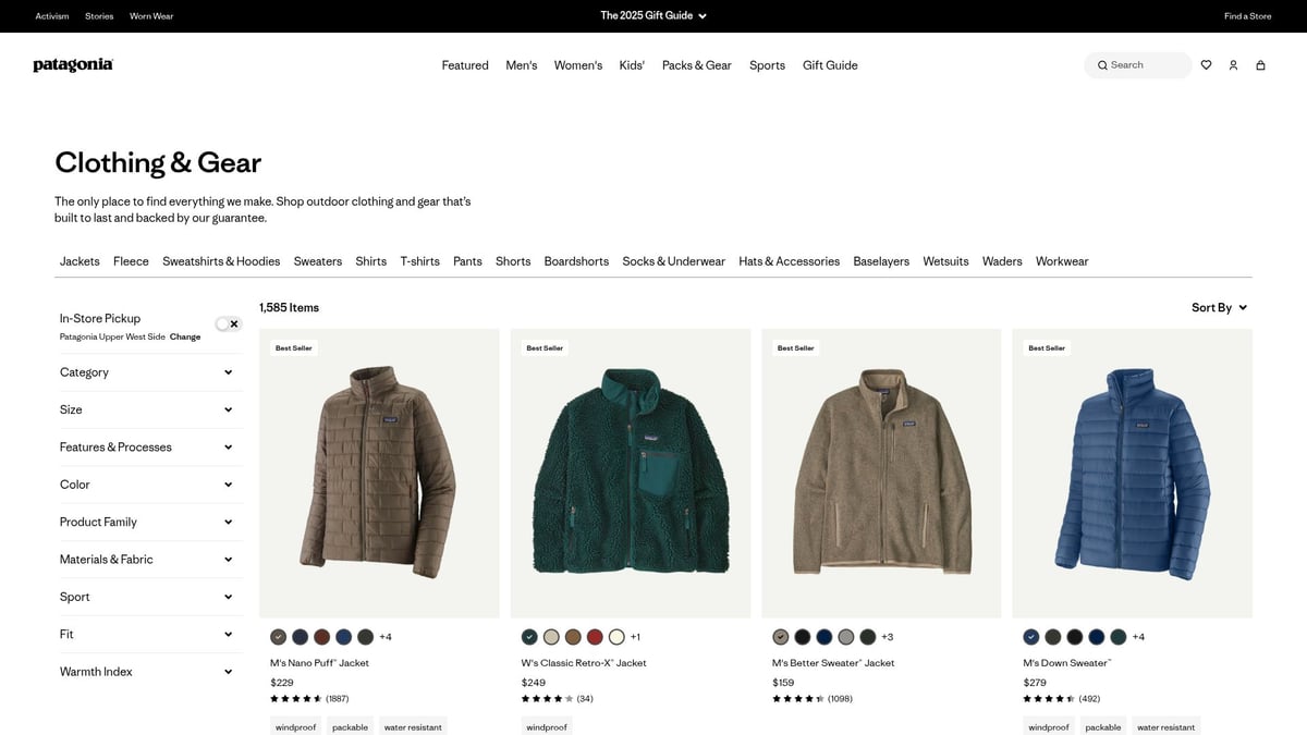 The Patagonia Torrentshell 3L Men's Rain Jacket in a studio shot.