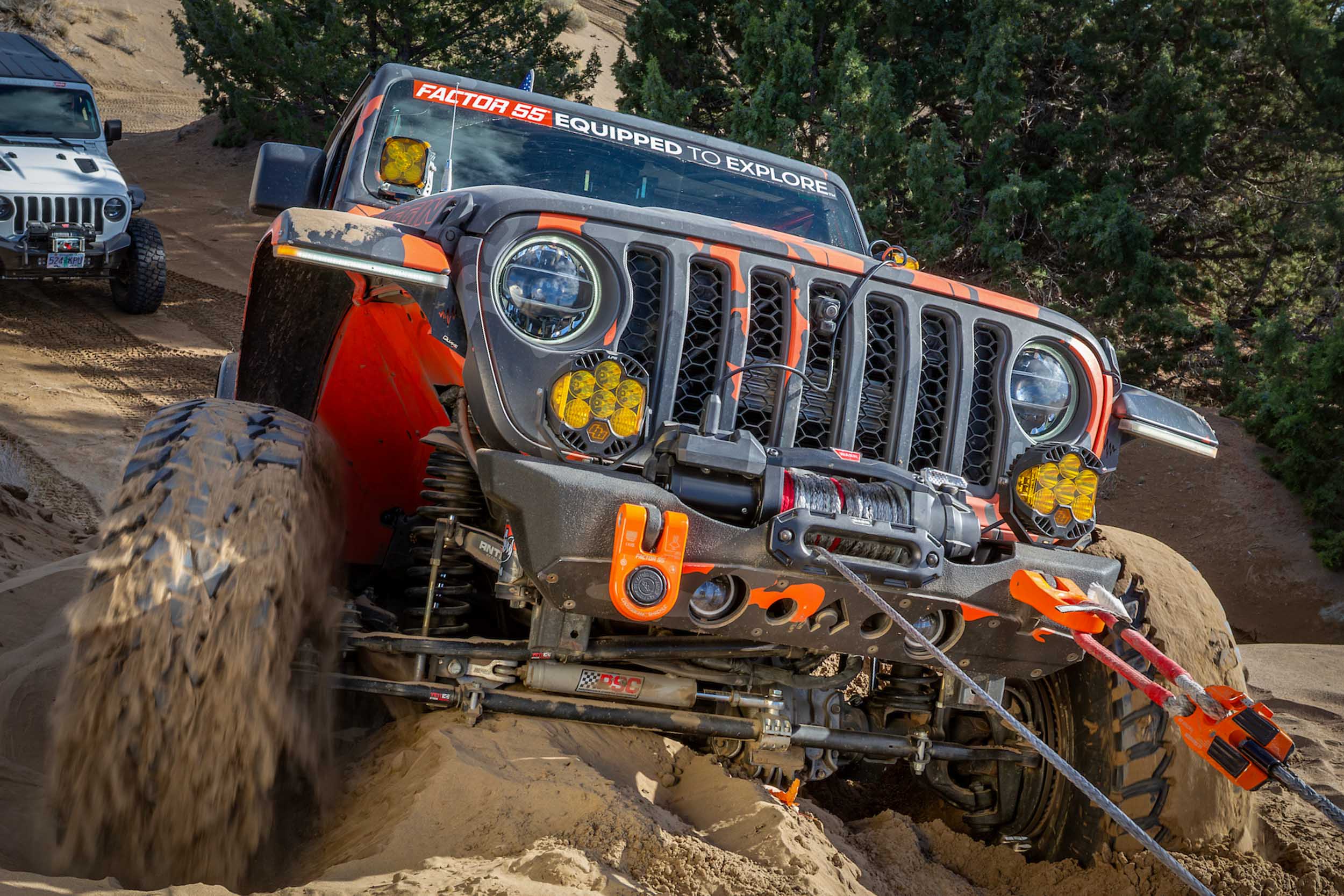 Side profile view of the Warn ZEON XC winch highlighting the lack of bulky end armor.