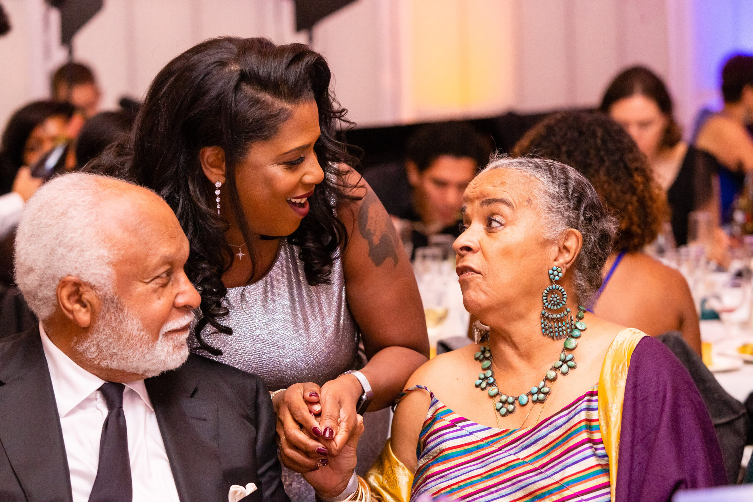 A group of community supporters and nature leaders gathered at an outdoor event.