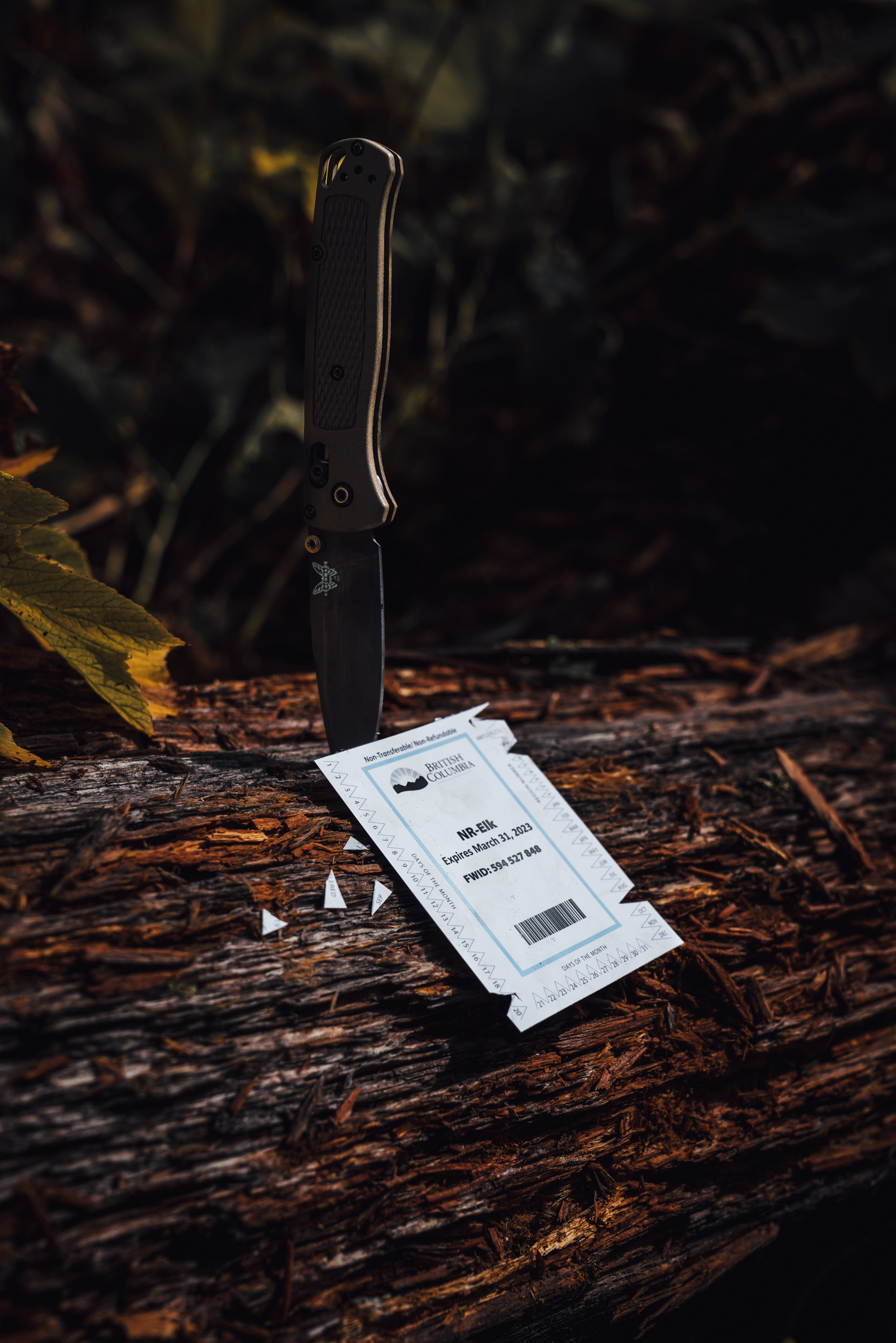 The Benchmade Bugout 535-3 lightweight pocket knife.