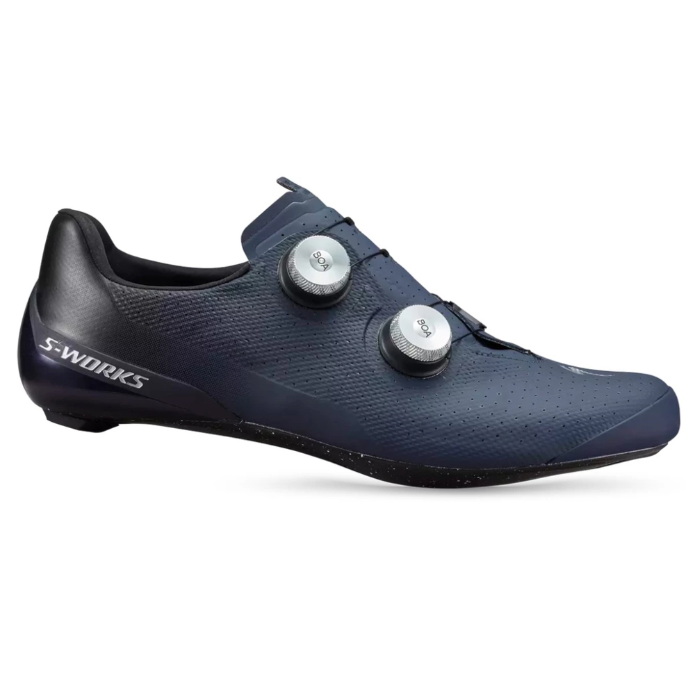 Specialized S-Works Torch cycling shoes in dark blue and black.