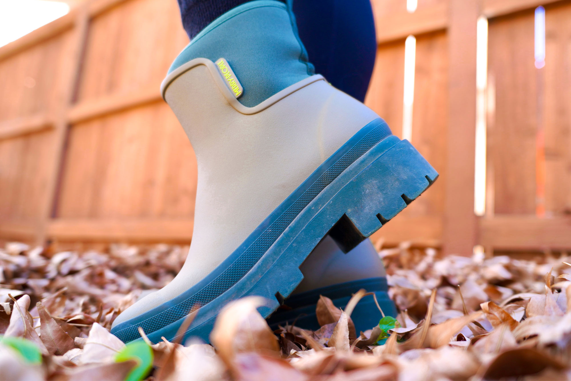 A final shot of the Merry People Tully boots outdoors at the end of a testing session.