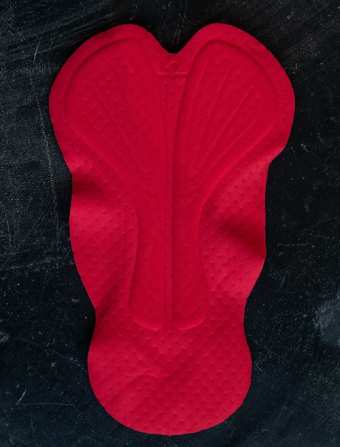 The Men's Pro 2.0 Chamois showing the anatomical padding and perforated foam.