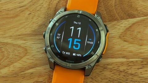 Detailed view of the Garmin Fenix 8 watch