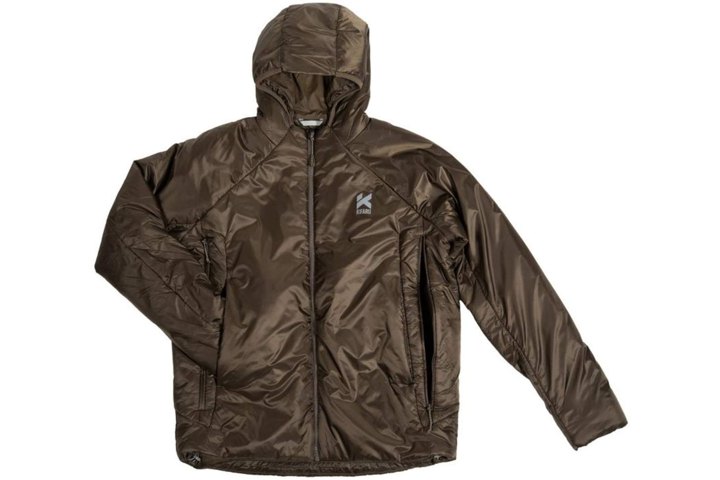 Product studio shot of the Kifaru Pointe Synthetic Puffy Jacket in solid color.