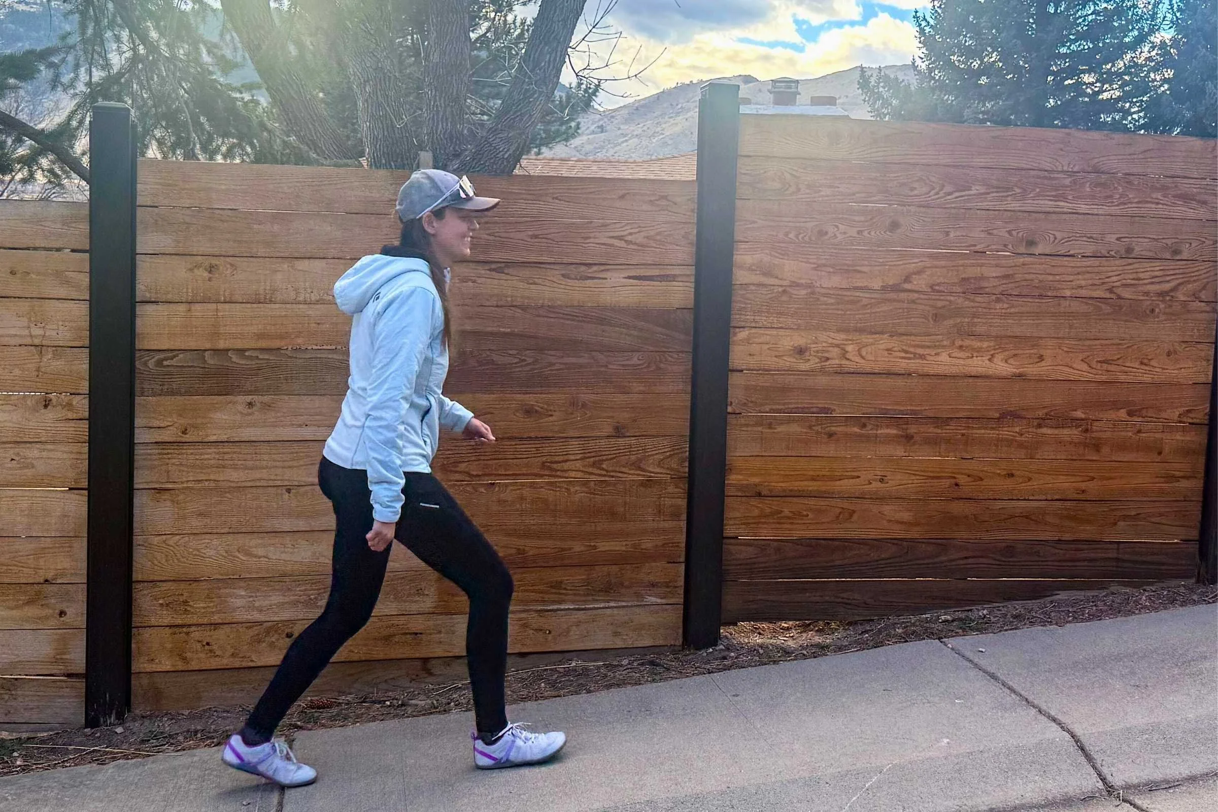 The Xero Prio shoe showing its thin, flexible sole for groundfeel.